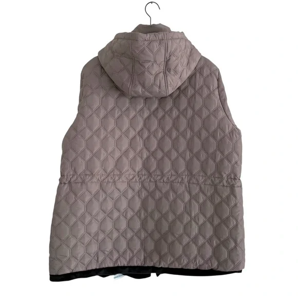 Totes “Titanium” Geometric Quilted Hooded Jacket - Picture 2 of 10
